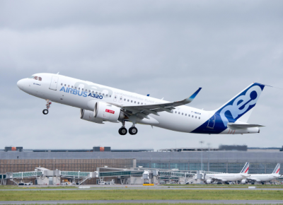 First Flight of new Airbus A320 NEO